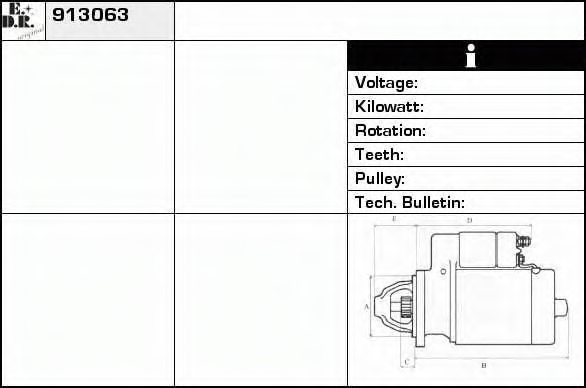 EDR 913063 Starter